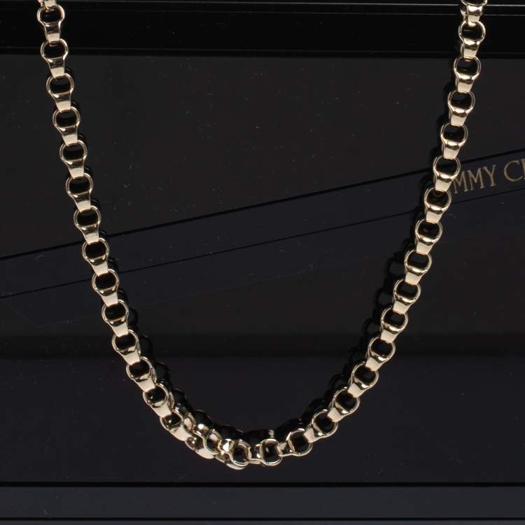 Pre Owned Jimmy Choo Black Acrylic and Leather Candy Chain Clutch 