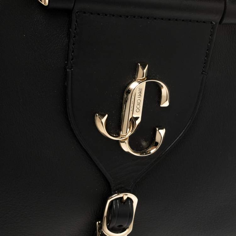 Pre Owned Jimmy Choo Black Leather Small Varenne Bowler Bag