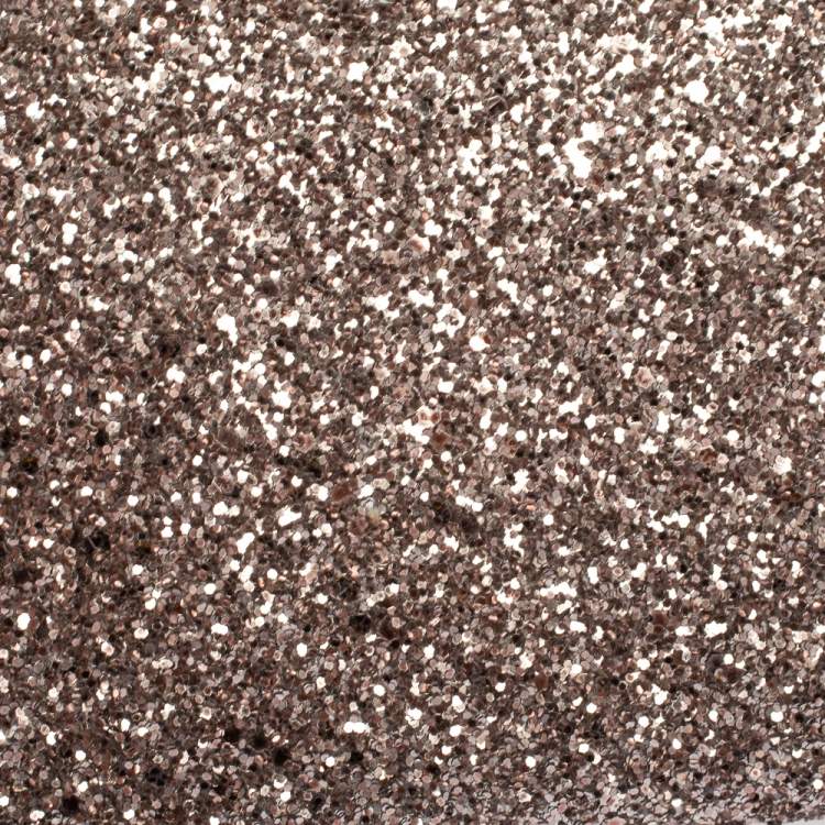 Pre Owned Jimmy Choo Light Pink Coarse Glitter Fie Chain Clutch
