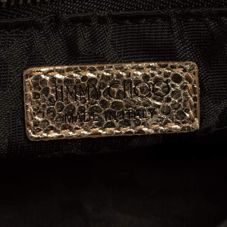 Pre Owned Jimmy Choo Blue/Silver Sequins Ruby Chain Shoulder Bag