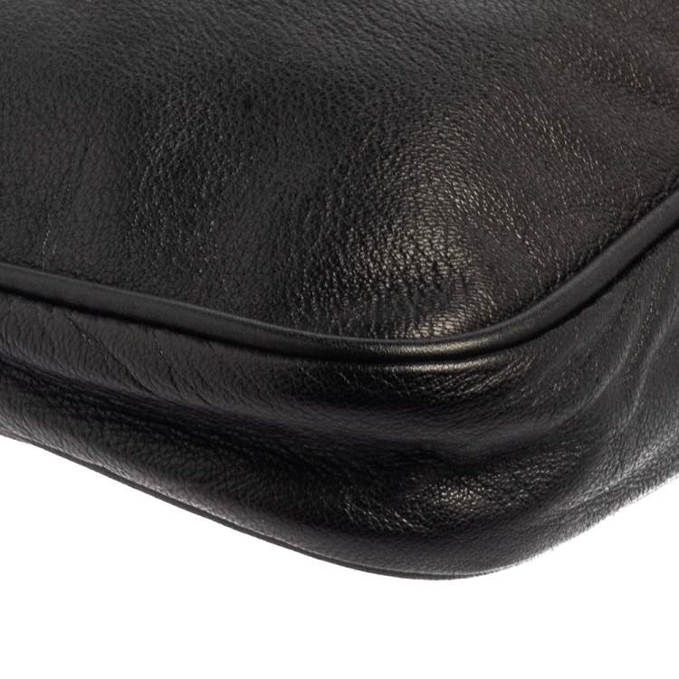 Pre Owned Jimmy Choo Black Leather Studded Zulu Clutch