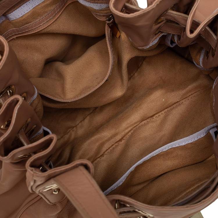 مملوكة مسبقًا Jimmy Choo Beige Leather Ramona Shoulder Bag