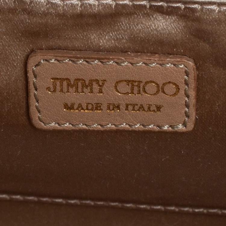 Pre Owned Jimmy Choo Beige Acrylic Candy Chain Clutch 