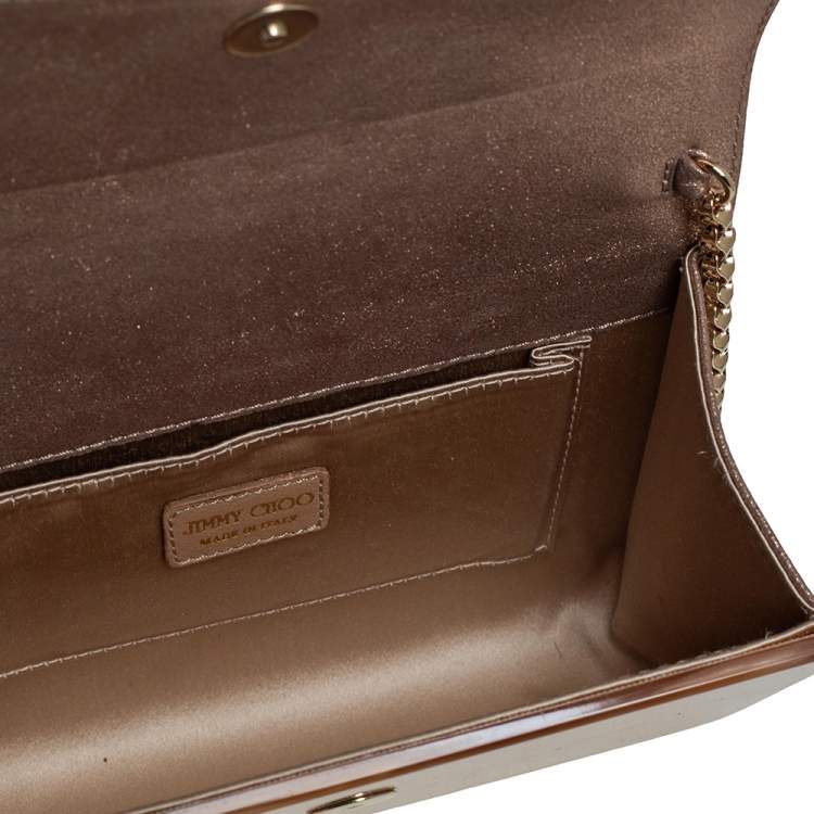 Pre Owned Jimmy Choo Beige Acrylic Candy Chain Clutch 