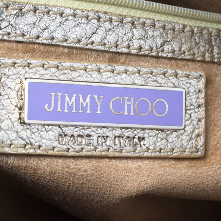 Pre Owned Jimmy Choo Gold Leather  Talia Hobo
