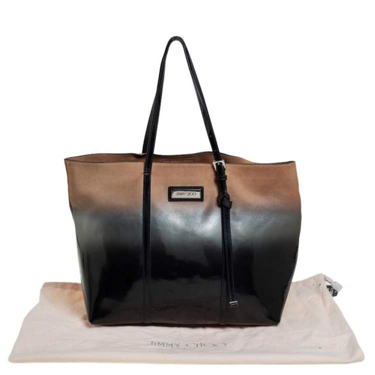 Pre Owned Jimmy Choo Multicolor Coated Suede Sasha Tote