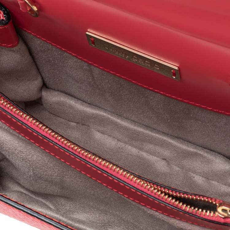 مملوكة مسبقًا Jimmy Choo Pink Leather Top Flap Handle Bag