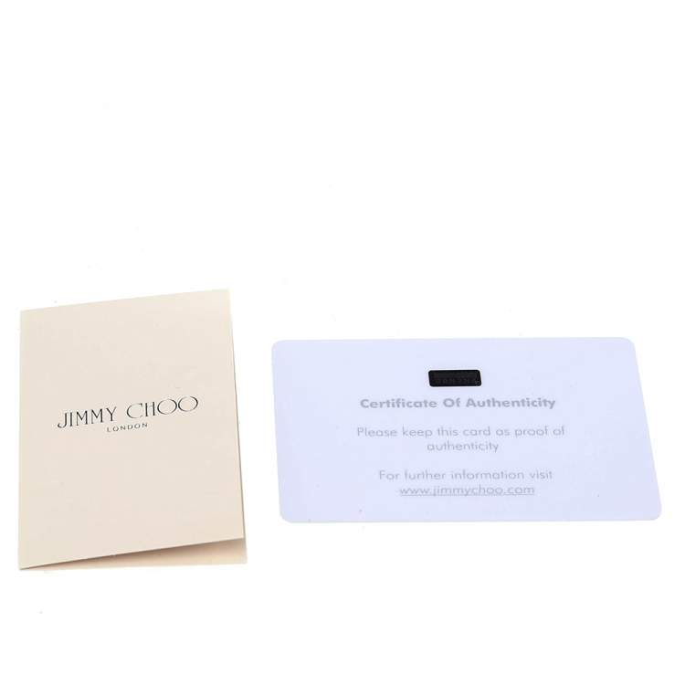 Pre Owned Jimmy Choo Beige Suede Chandra Clutch