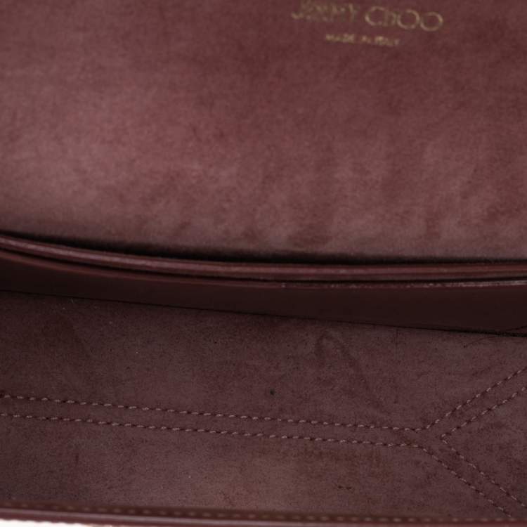 Pre Owned Jimmy Choo Beige Leather Lockett City Shoulder Bag