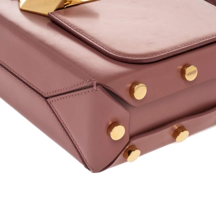 Pre Owned Jimmy Choo Beige Leather Lockett City Shoulder Bag