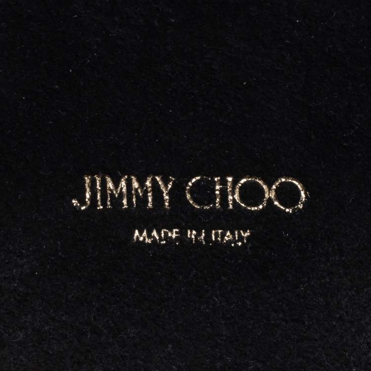 مملوكة مسبقًا Jimmy Choo Brown/Black Satin And Leather Lockett Shoulder Bag