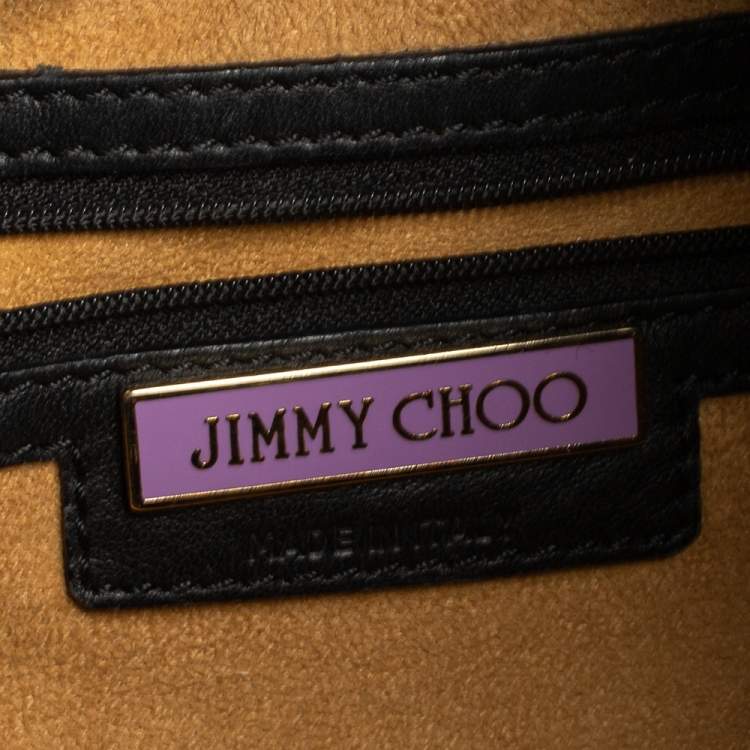 مملوكة مسبقًا Jimmy Choo Black Patent Leather Ramona Shoulder Bag