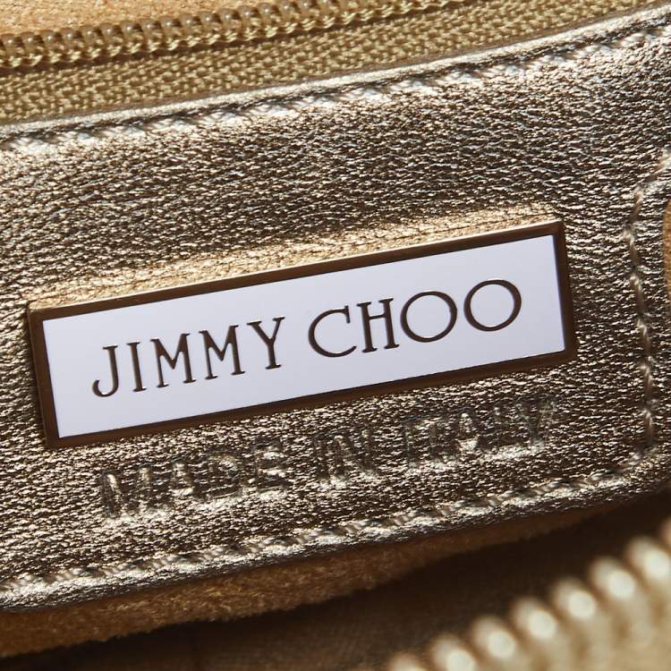 Pre Owned Jimmy Choo Brown Snakeskin Carolina Chain Shoulder Bag