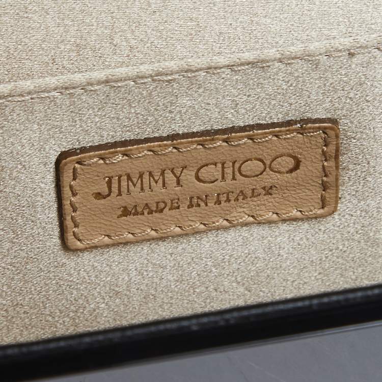 Pre Owned Jimmy Choo Black Acrylic Sweetie Chain Clutch