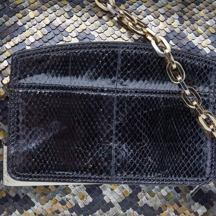 مملوكة مسبقًا Jimmy Choo Metallic Multicolor Sequin Carolina Chain Shoulder Bag