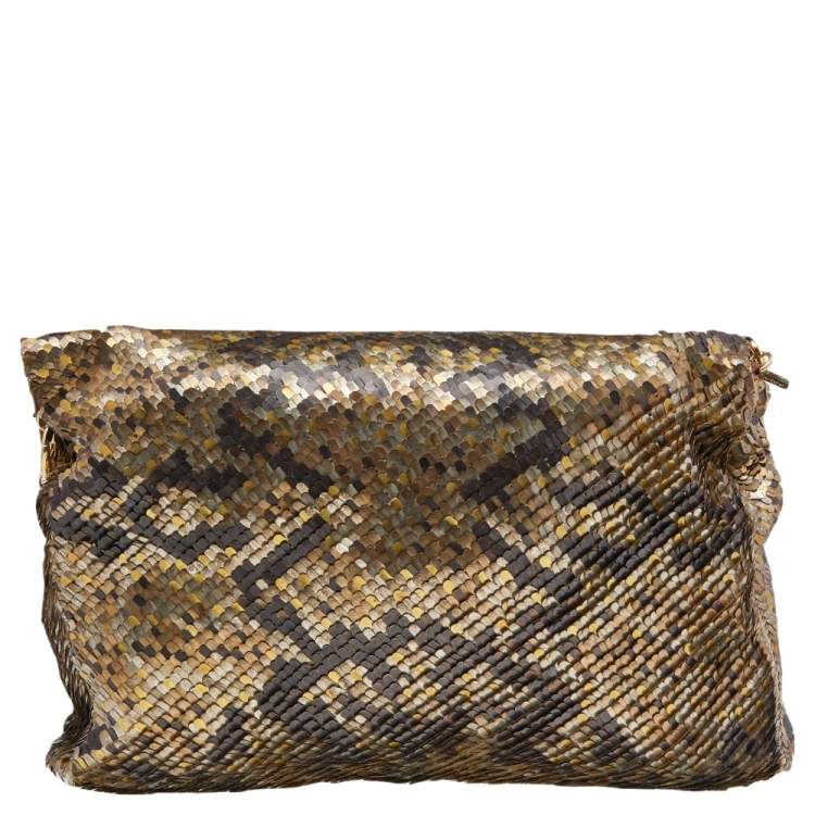 مملوكة مسبقًا Jimmy Choo Metallic Multicolor Sequin Carolina Chain Shoulder Bag