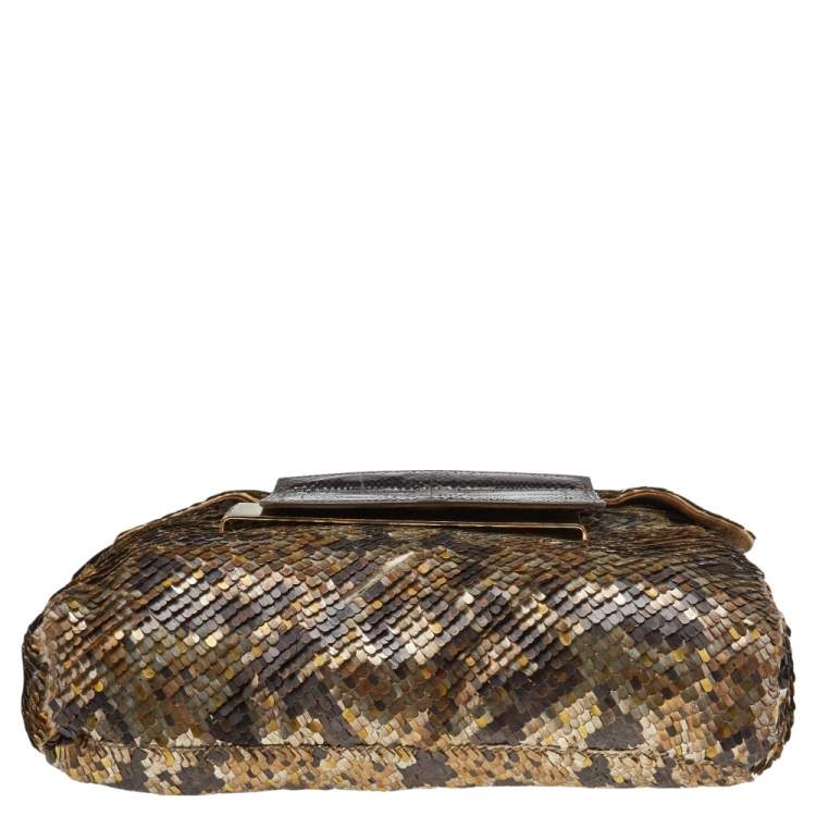 مملوكة مسبقًا Jimmy Choo Metallic Multicolor Sequin Carolina Chain Shoulder Bag