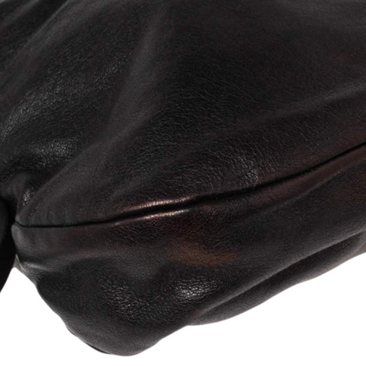 مملوكة مسبقًا Jimmy Choo Black Leather Shoulder Bag