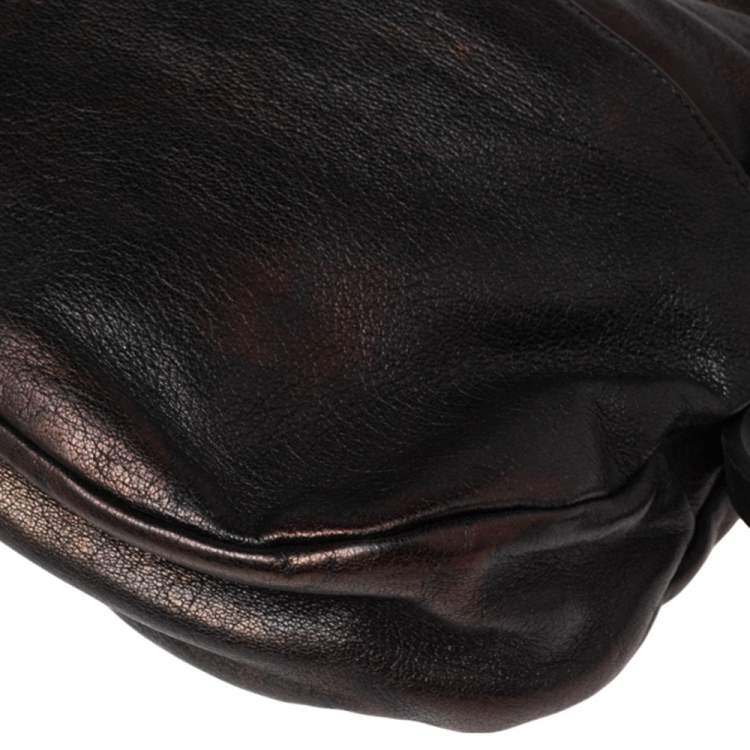 مملوكة مسبقًا Jimmy Choo Black Leather Shoulder Bag