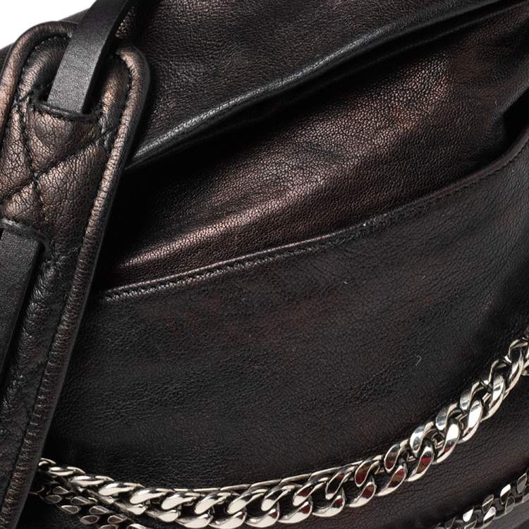 مملوكة مسبقًا Jimmy Choo Black Leather Shoulder Bag
