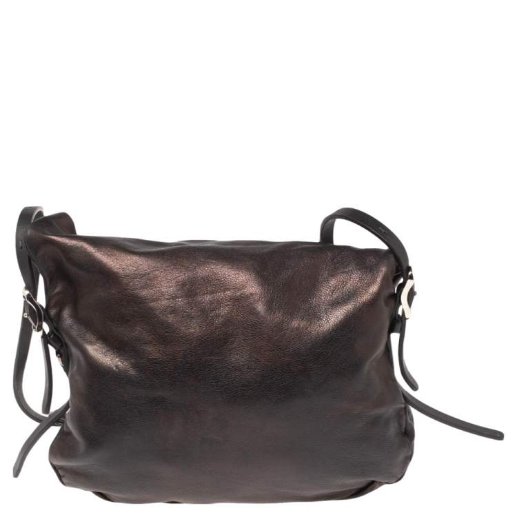 مملوكة مسبقًا Jimmy Choo Black Leather Shoulder Bag