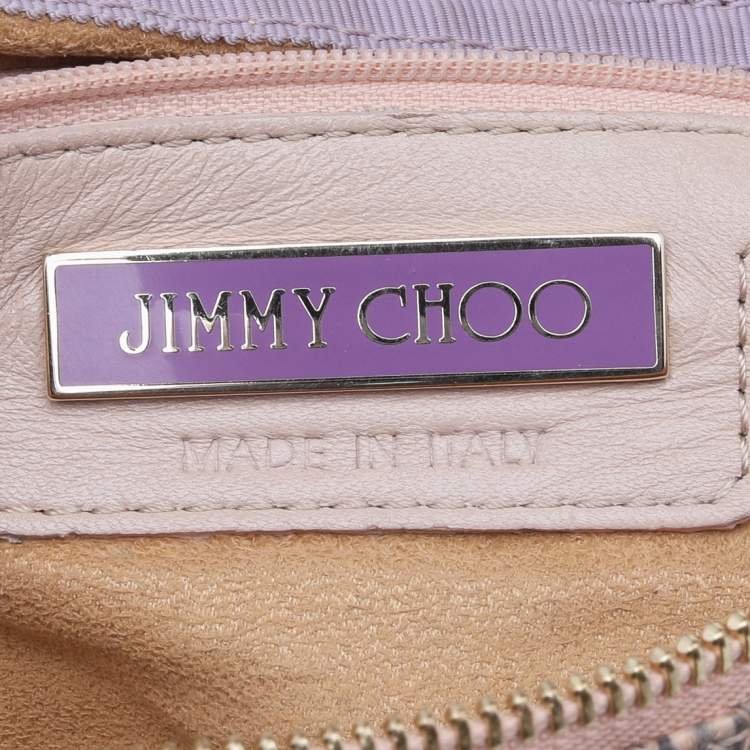 مملوكة مسبقًا Jimmy Choo Beige Python Leather Chrissie Shoulder Bag