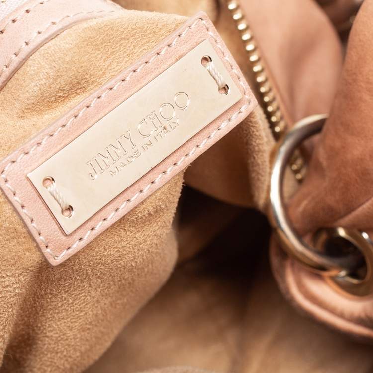 Pre Owned Jimmy Choo Beige Leather Medium Solar Hobo