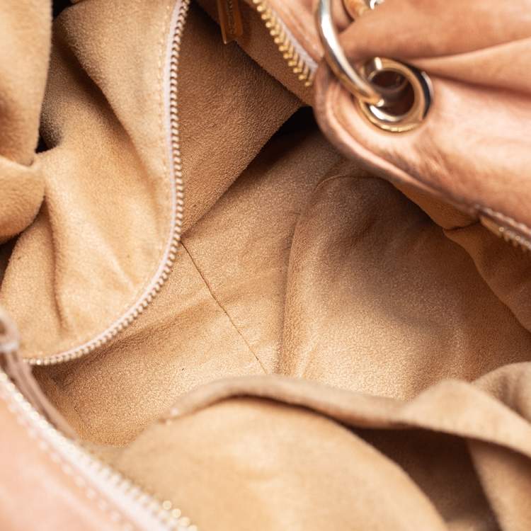 Pre Owned Jimmy Choo Beige Leather Medium Solar Hobo