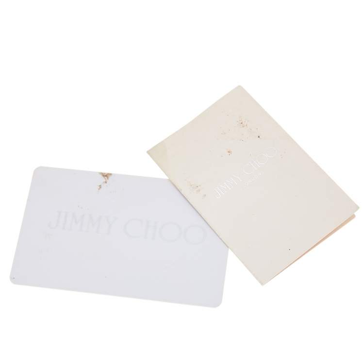 مملوكة مسبقًا Jimmy Choo Blue Leather Brix Chain Clutch