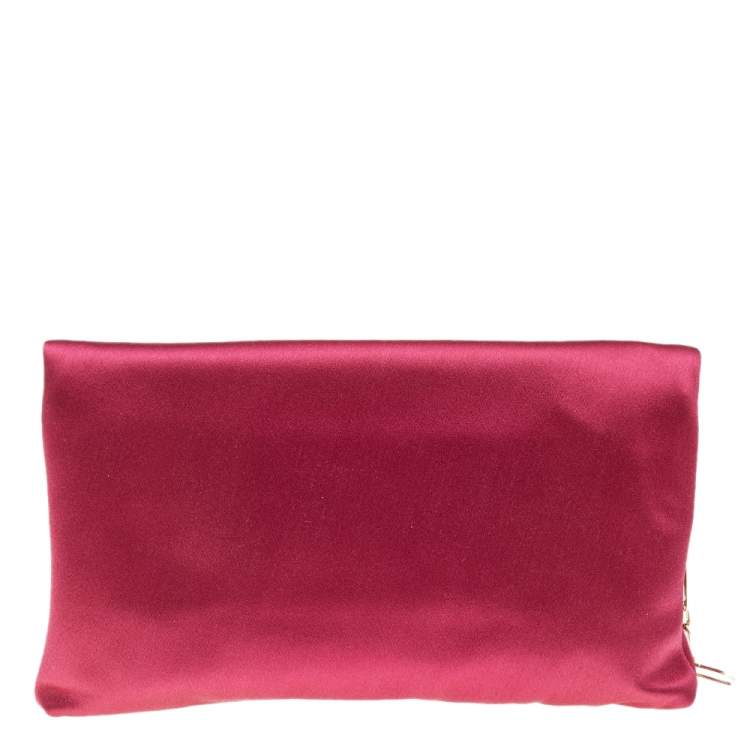 مملوكة مسبقًا Jimmy Choo Pink Satin Titania Shoulder Bag