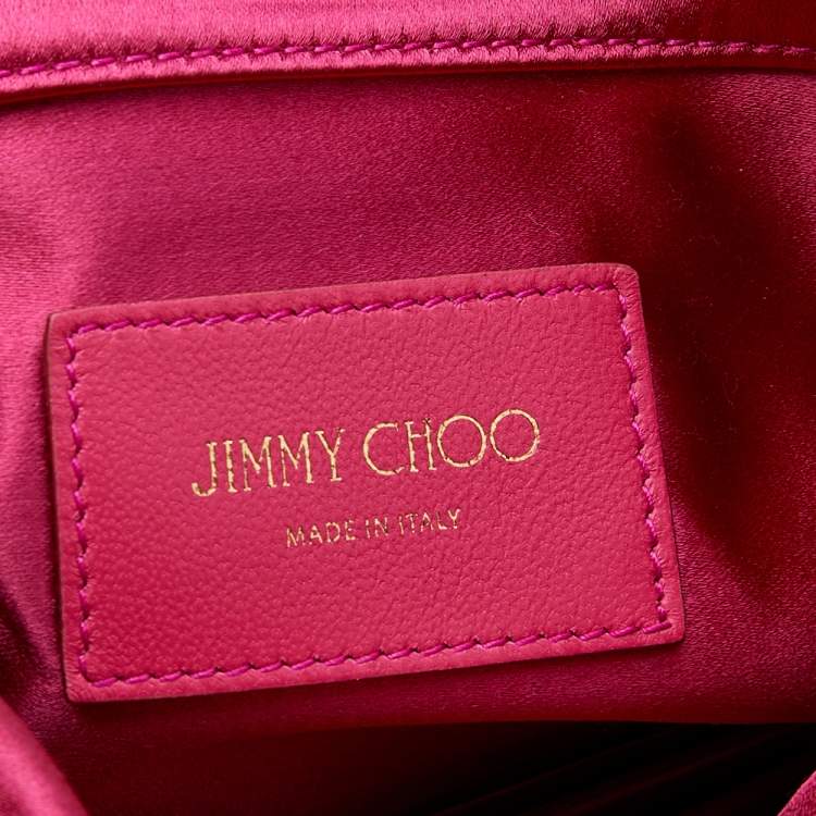 مملوكة مسبقًا Jimmy Choo Pink Satin Titania Shoulder Bag