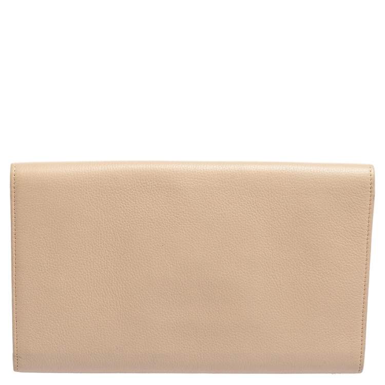 مملوكة مسبقًا Jimmy Choo Blush Pink Leather Reese Clutch
