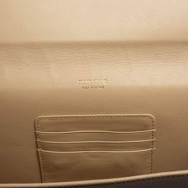 مملوكة مسبقًا Jimmy Choo Blush Pink Leather Reese Clutch