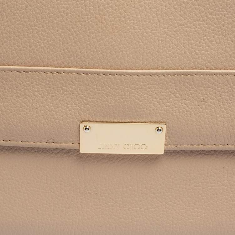 مملوكة مسبقًا Jimmy Choo Blush Pink Leather Reese Clutch