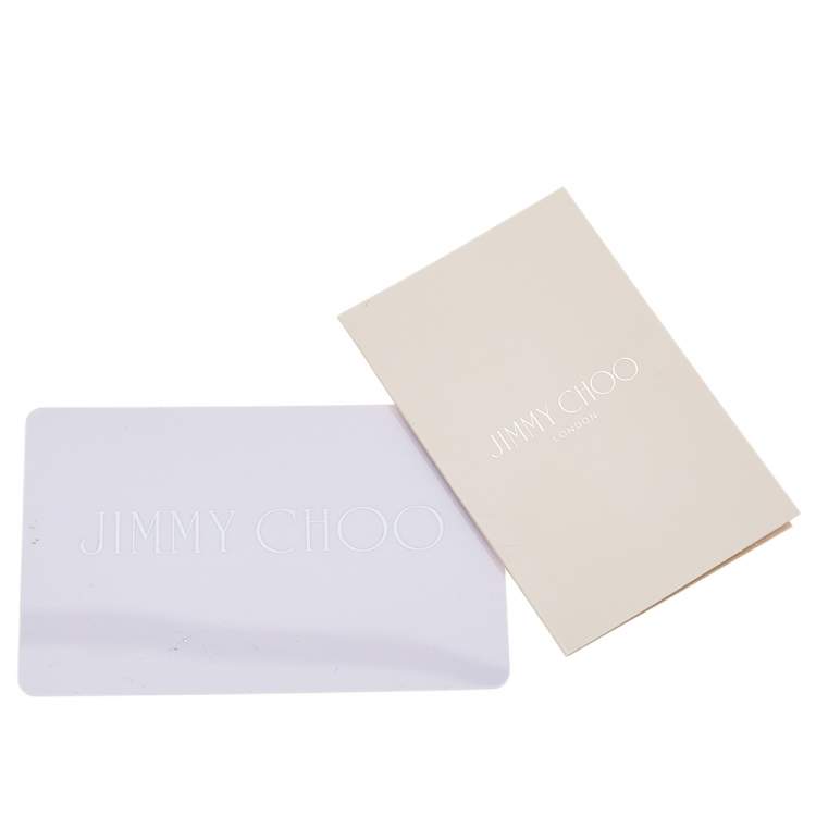 Pre Owned Jimmy Choo Metallic Gold Leather and Glitter Reese Clutch
