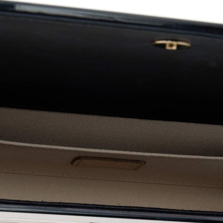 Pre Owned Jimmy Choo Black Acrylic Sweetie Chain Clutch