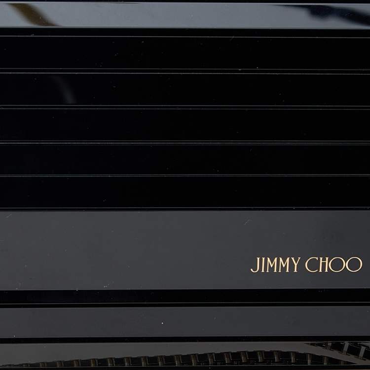 Pre Owned Jimmy Choo Black Acrylic Sweetie Chain Clutch