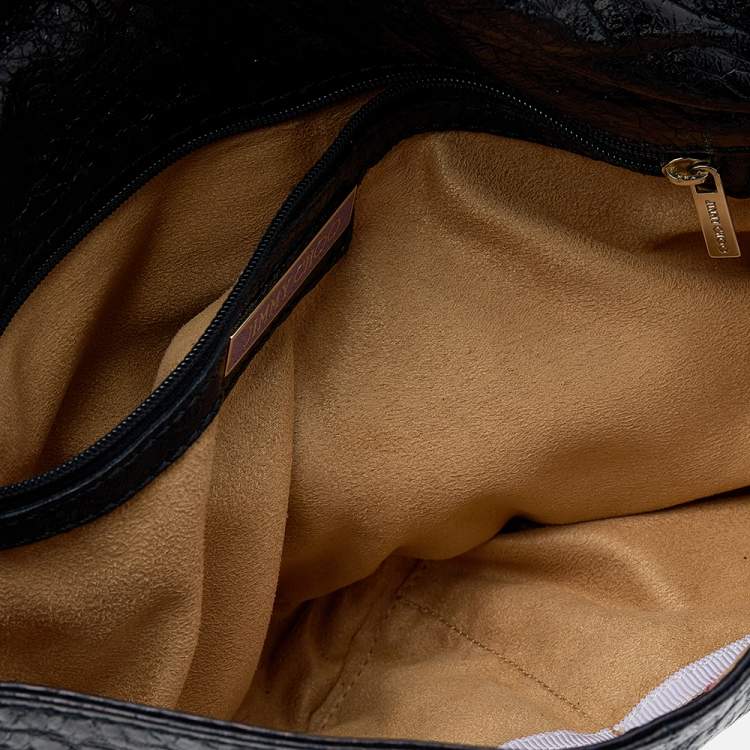 Pre Owned Jimmy Choo Black Leather Ayse Shoulder Bag