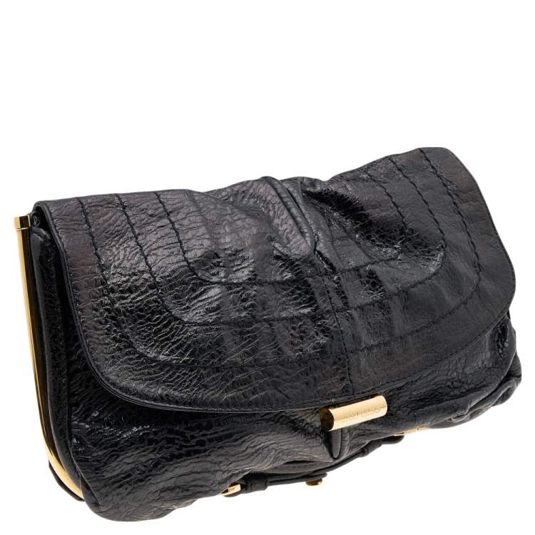 Pre Owned Jimmy Choo Black Leather Ayse Shoulder Bag