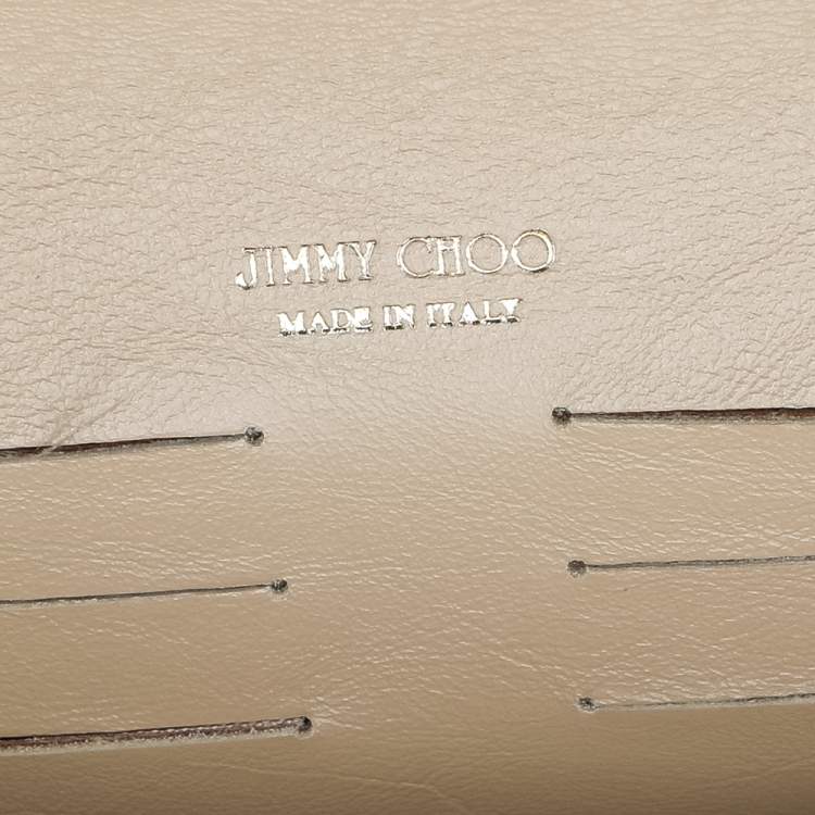 مملوكة مسبقًا Jimmy Choo Beige Patent Leather Riane Chain Clutch