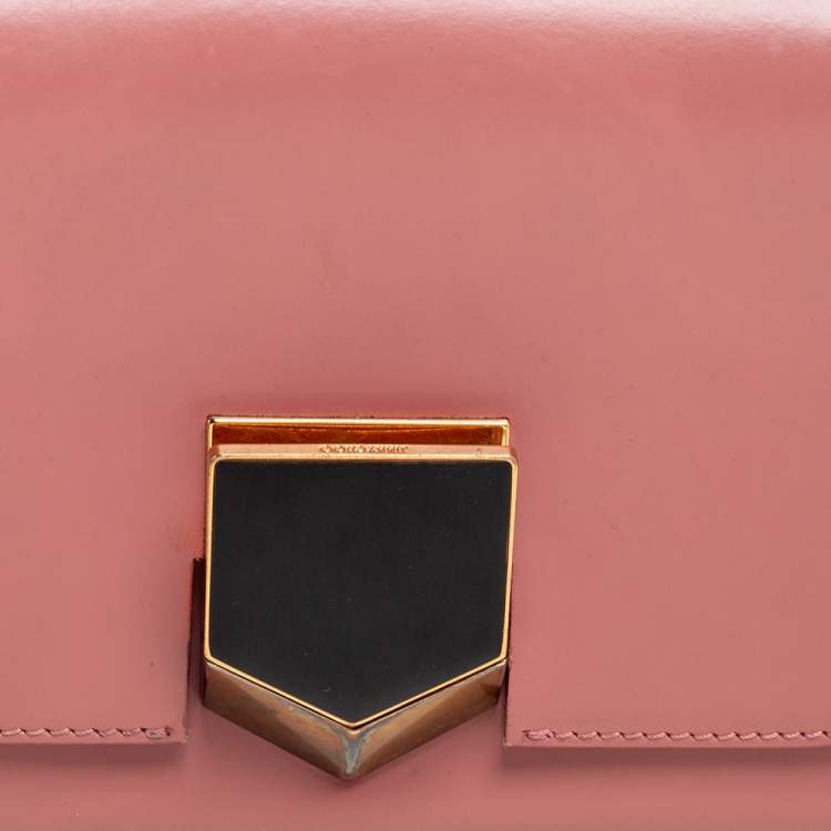 مملوكة مسبقًا Jimmy Choo Old Rose Leather Petite Lockett Crossbody Bag