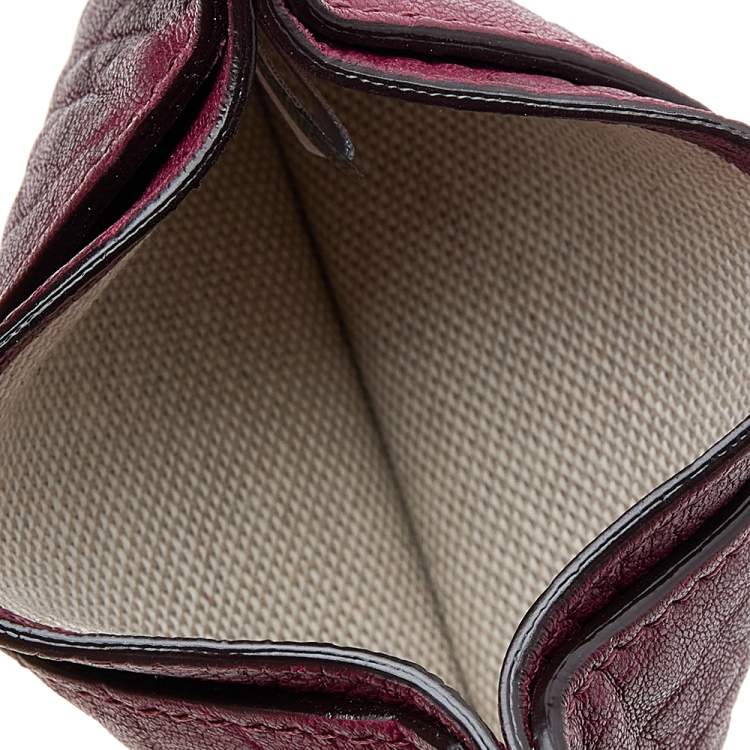Pre Owned Jimmy Choo Red Leather Card Holder
