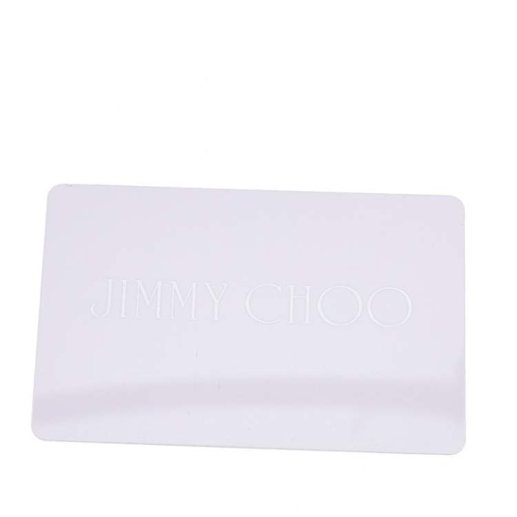 Pre Owned Jimmy Choo Metallic Silver Patent Leather Clutch