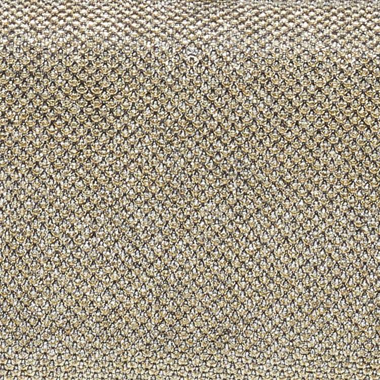 Pre Owned Jimmy Choo Metallic Gold Glitter Fabric Tube Clutch