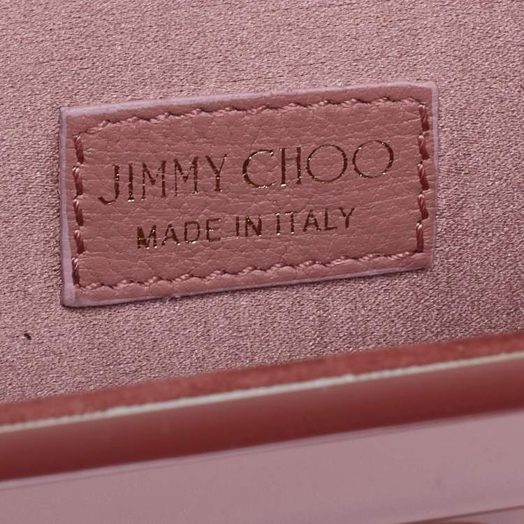 Pre Owned Jimmy Choo Pink Acrylic Sweetie Chain Clutch