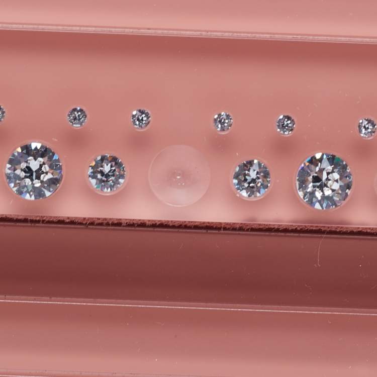 Pre Owned Jimmy Choo Pink Acrylic Sweetie Chain Clutch