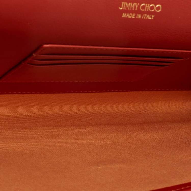 مملوكة مسبقًا Jimmy Choo Brique Patent Leather Reese Clutch