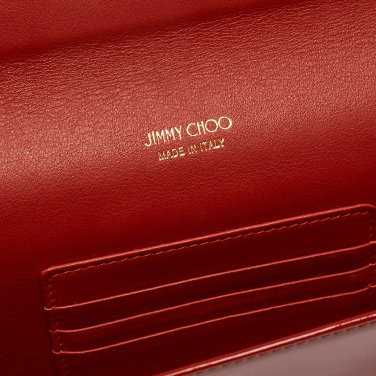 مملوكة مسبقًا Jimmy Choo Brique Patent Leather Reese Clutch