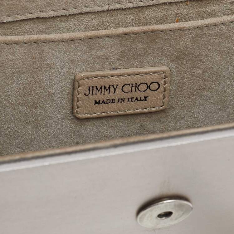 Pre Owned Jimmy Choo Metallic Acrylic Candy Chain Clutch