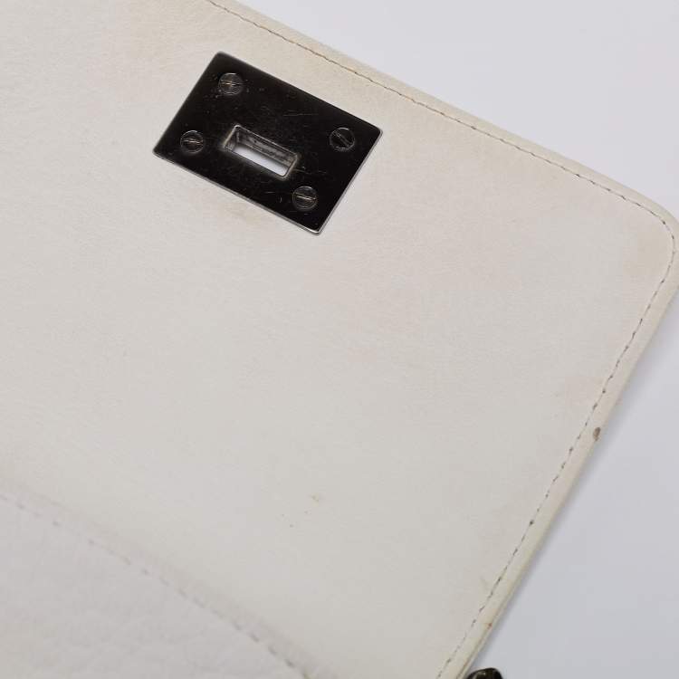 Pre Owned Jimmy Choo Off White Leather Ruby Crossbody Bag
